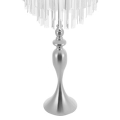 Elegant Acrylic Flower Stand with Crystal Pendants for Weddings & Events