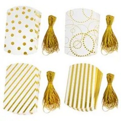 10pcs Pillow Shape Kraft Paper DIY Candy Box – Birthday Party Favor Gift Boxes 2