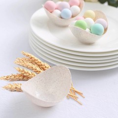 Natural 24 Mini Bowls 3″ Biodegradable Wheat Straw Fiber Dessert Cups Events