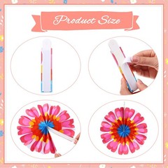 Hanging Paper Flowers, 9 Pcs, Wedding Party Decor, Multicolor