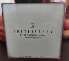 Pottery Barn «Our Family» Silver Plated Photo Album – Unused – 30 Pages – 4 x 4