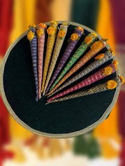Decorative Cone Mehndi/ Mehndi/ Cone Mehndi/ Henna/ Wedding Decor Set of 5( New)