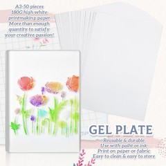 Fuyoooo 5″ x 7″ Gel Printing Plate Starter 5» × 7», as shown in the picture