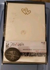 Studio His/Hers 50 Wedding Invitations & 50 Reply Cards-Both With Envelopes