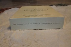 Pottery Barn Silver Plated Mirror Finish Photo Frame Wedding Album New In Box