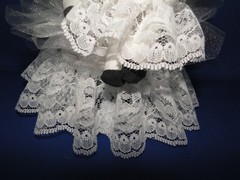 New Elegant Wedding Caketop with Ornate heart & Western Cow Bride & Groom, #113