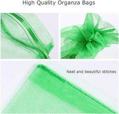 120Pcs Organza Bags 4X6 Inches with Drawstring, Jewelry Pouches Wedding Party Ch