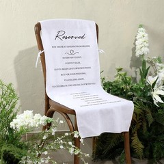 Wedding Chair Memorial Sign lbs Reserved Seat For Loved One lbs White