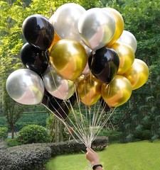 Jonhamwelbor Gold Balloons Chrome Metallic 50 Pack 12 inches A2-metallic