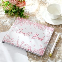 Wedding Guest Book 7 x 9 Inches Reception W/ Pen Set Elegant Guest Book Bridal