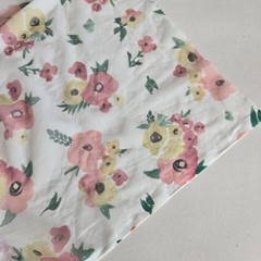 Floral Pastel Sheer Tulle Fabric Yardage 200 X 62 Romantic Cottage Sewing Craft
