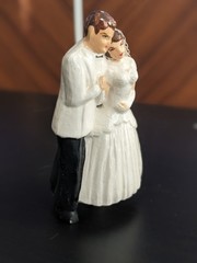 Vtg 1940s 1950s Wedding Cake Topper
