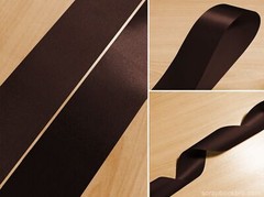 Dark Brown 10mm 16mm 25mm 40mm Satin Ribbon For Scrapbooking Wrap Decorations