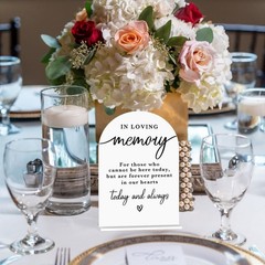 In Loving Memory Acrylic Wedding Sign Memory Table Sign Personalized Wedding