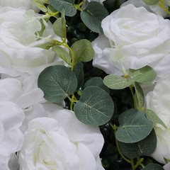 24″ X 16″ Artificial flower panels Floral Backdrop Silk Rose Wall Home Decor