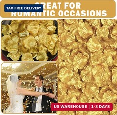 300PCS Fake Rose Petals for Romantic Night Romantic Festive Atmosphere Creation