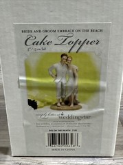 Weddingstar Wedding Cake Topper Bride & Groom On Beach Porcelain New