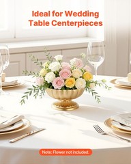 VEVOR 10 PCS Wedding Flower Vase 4.7in Mini Floral Bowl Centerpieces Gold