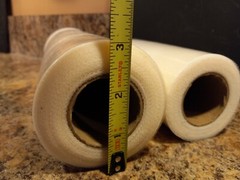 2 Spools Darice Tulle Size: 9″ x 50 Yards Size: 6″ x 30+ Yards 100% Nylon Ivory