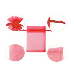 100x Organza Bag Sheer Bags Jewellery Wedding Candy Packaging