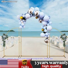 Metal Arch Backdrop Stand Gold Wedding Arch Stand Set of 3 for Party Decor