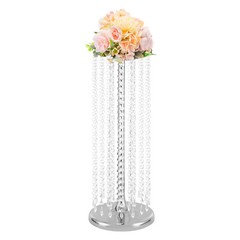 10×Vase Flower Vases 60cm Tall Vase Sliver Wedding Centerpieces for Party Table