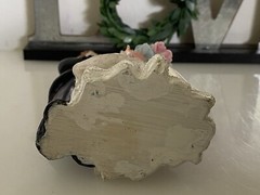 Vintage Shabby Chic Wedding Bride and Groom Resin Wedding Cake Topper 5.5″ Tall