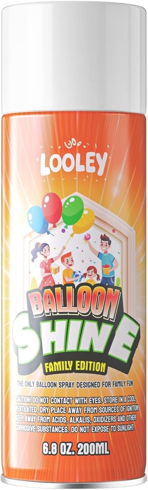 Balloon Shine Spray, 7 fl.oz Long Lasting 7 Fl Oz (Pack of 1), Fragrance Free