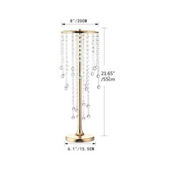 10 Pcs 21.65 inches Crystal Flower Stand Wedding Centerpieces for Tables, Tab…