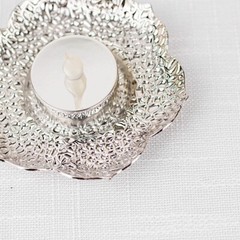 3 Metal 5 in Plum Blossom Votive CANDLE HOLDERS Centerpieces Party Decorations