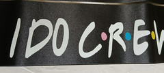 I Do Crew Wedding Party Sashes “Bride” “I Do Crew” Friends Themed black/white