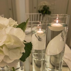 50 Pack of 2-Inch White Floating Candles – Ideal for Weddings, Home Décor,