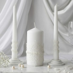 Magik Life Unity Candle Set – Wedding Ceremony Reception 6 Pillar Two 10 Taper