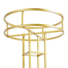 46.65in Gold Metal Large Open Flower Frame,wedding Floral Riser,top Flower Stand