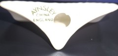 Aynsley Table Placings Set of 4 White Fine Bone China Floral Relief Boxed