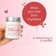 Unboxme Gifts Hug In A Jar Scented Candle For – Fig Long-Lasting Soy Wax Gift