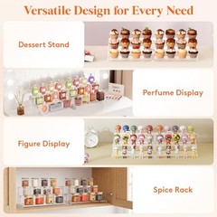 Cupcake Stand, Perfume Cologne Organizer, Tool-Free 12″3-Tier,1 pc Clear