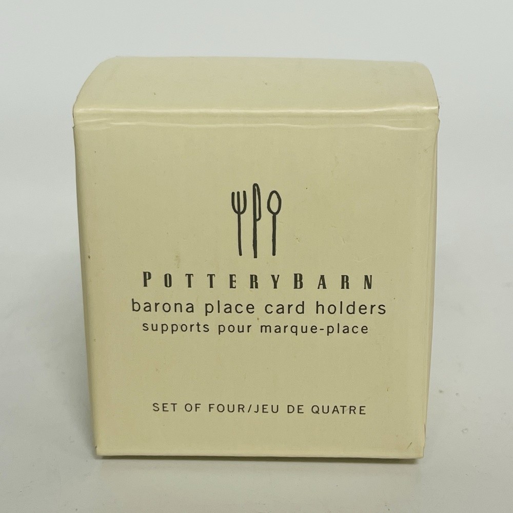 Pottery Barn Barona Place Card Holders 2 Boxes Wedding Party