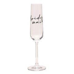 Bridesmaid Champagne Flute Glass Wedding Thank you Gift by Amore Boxed