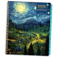 2026 Monthly Planner – 2026 Planner, Monthly Calendar 2026, Jan. Oil Painting