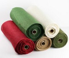 14″ Burlap Ribbon 10 Yard Roll Finished Edges (6 colors)