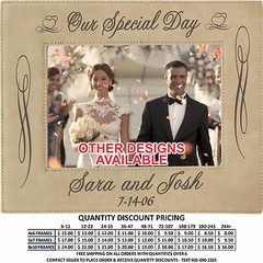 Personalized Leather 4×6 5×7 8×10 Picture Frame Custom Wedding Gifts Home Photo