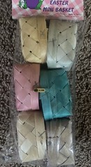 12 Pc Mini Bamboo Easter Baskets Pastel Bamboo Woven