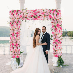 10 Pack Pink Wedding Arch Decorations – 20.47″ Floral Centerpieces