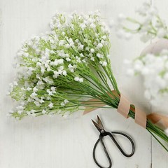 12 White 22″ Silk BABY BREATH FLOWERS STEMS Wedding Flowers Bouquets SALE