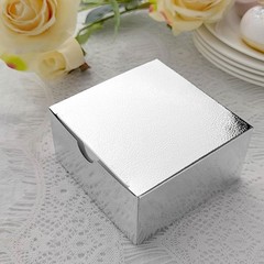 Silver 100 pcs Cake FAVOR BOXES 4″x4″x2″ Wedding Party Light Gray GIFT Supply