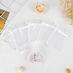 Organza Bags 50Pcs Sheer Drawstring Pouches Jewelry Gift Party Favor Bags New