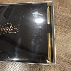 Celebrate Wedding Guest Book 9.5”x7”Gold Foil Hardcover Sign-in Album W/Gold Pen