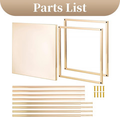 Gold Geometric Flower Stand Vases – 2 Pcs 23.6In Centerpieces for Events