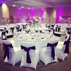 Durable Satin Chair Ties 50 Count Royal Blue for Engagement and Birthday Events